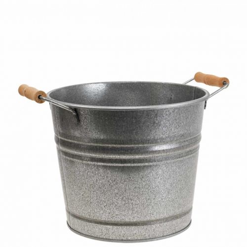 Macetero macetero vintage balde metálico decorativo Ø22cm H20cm