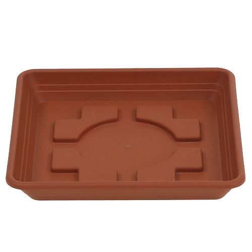 Floristik24 Posavasos Lara cuadrado 29cm x 29cm terracota 1ud