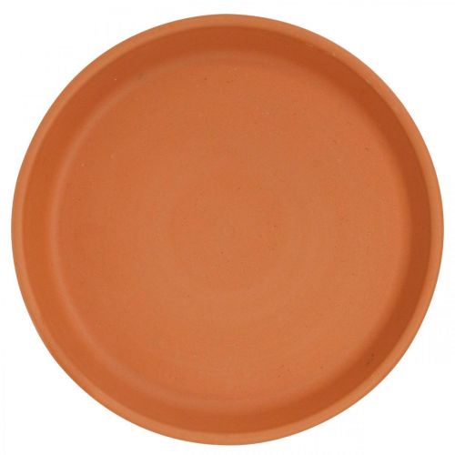 Artículo Posavasos para macetas, terracota, cuenco para comida, base para arreglos Ø8,8cm