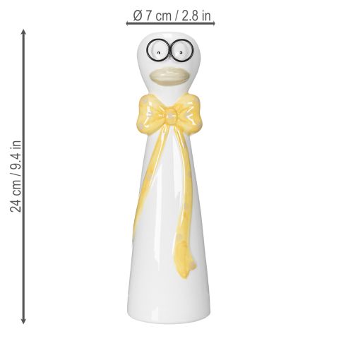 Artículo Jarrón de pato con un diseño lindo para una divertida decoración de mesa, 24 cm, 2 piezas