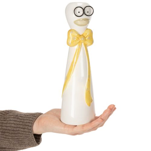 Artículo Jarrón de pato con un diseño lindo para una divertida decoración de mesa, 24 cm, 2 piezas