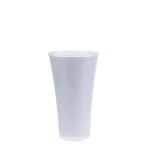 Jarrón “Fizzy” Ø13,5cm H20,5cm blanco 1ud