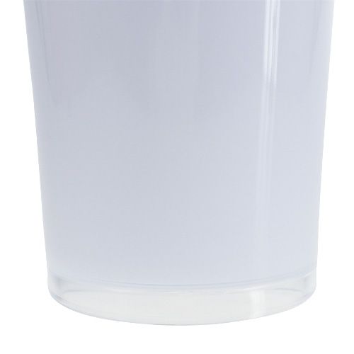 Artículo Jarrón “Fizzy” Ø20cm H35cm blanco 1ud