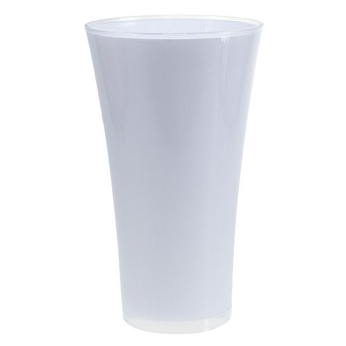 Jarrón “Fizzy” Ø28,5cm H45cm blanco 1 ud