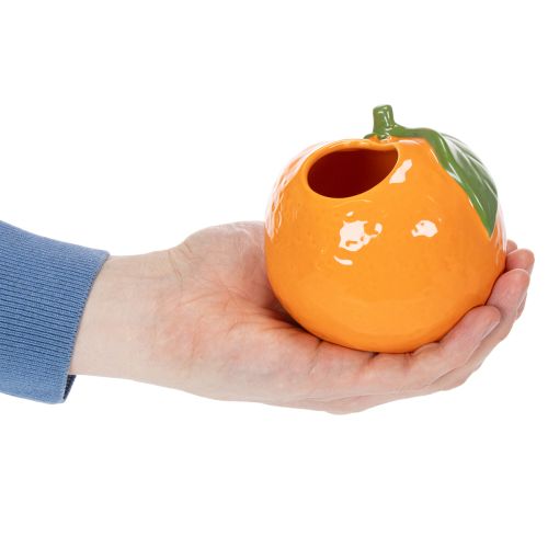 Artículo Jarrón de cítricos, naranja y limón, como accesorio extravagante para el hogar, decoración de verano, 10 cm, 2 piezas