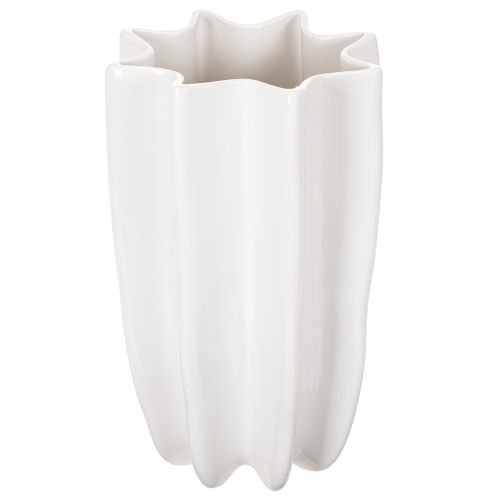Jarrón acanalado, jarrón alto decorativo para flores secas, 24 cm