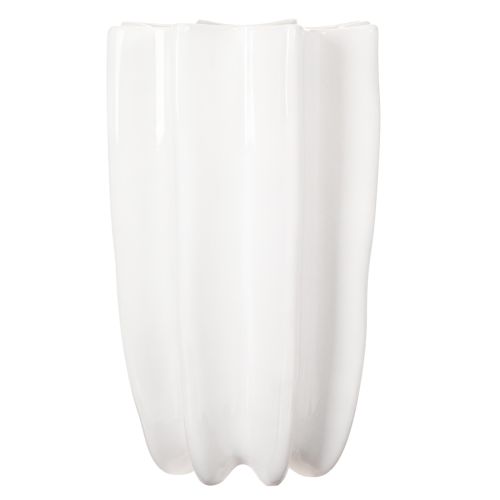 Jarrón acanalado, jarrón alto decorativo para flores secas, 24 cm | Floristik24.es