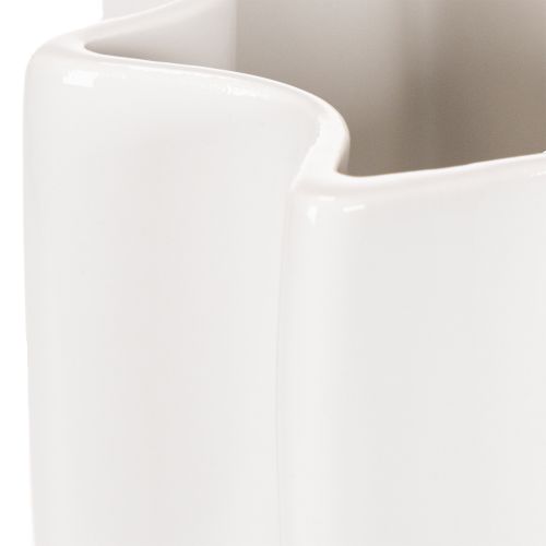 Jarrón acanalado, jarrón alto decorativo para flores secas, 24 cm | Floristik24.es