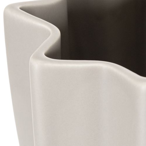 Jarrón moderno acanalado, jarrón alto decorativo para flores secas, 38 cm. | Floristik24.es