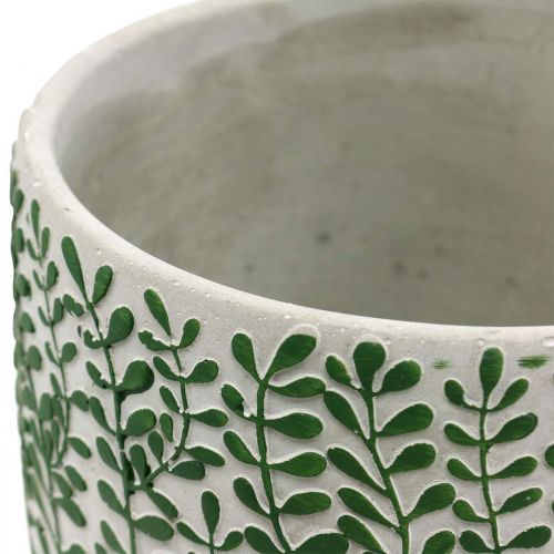 Floristik24 Jardinera con zarcillos, jardinera de cerámica, jardinera, aspecto hormigón Ø20.5cm H17.5cm