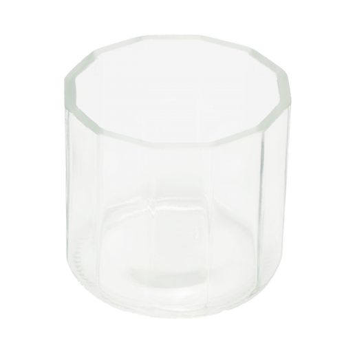 Artículo Portavelas farol de cristal transparente Ø9,5cm H9cm 6ud