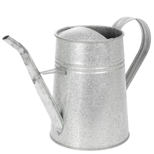 Regadera decorativa galvanizada, de metal, gris, estilo vintage, 1,7 L, 23 cm de alto, para decoraciones florales y macetas con estilo. comprar | Floristik24.es