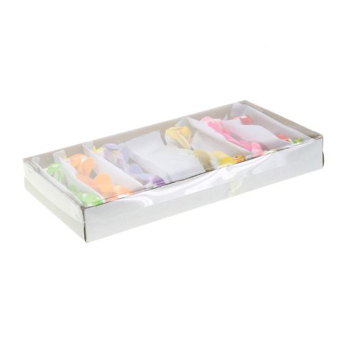 Floristik24 Pájaros en alambre de colores 8cm 12pcs