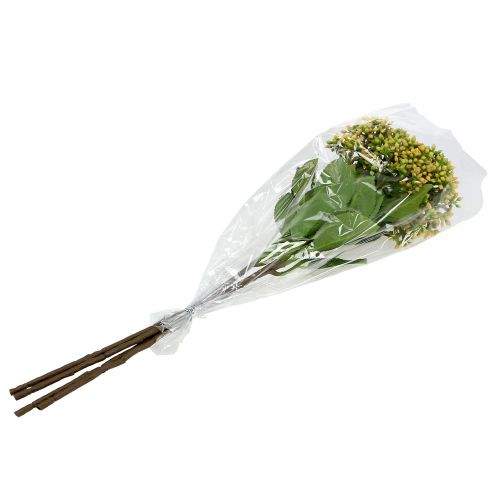 Floristik24 Rama de baya viburnum 54cm amarillo 4pcs