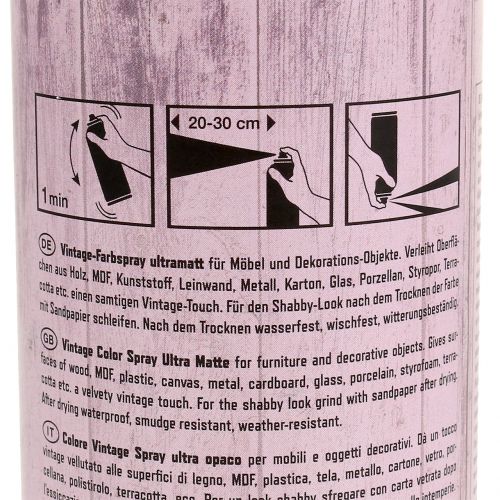 Floristik24 Pintura en aerosol rosa claro vintage de 400 ml