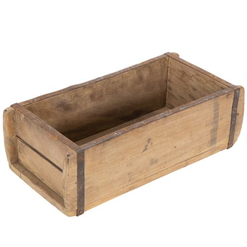 Macetero de madera vintage con forma de ladrillo, 30 cm. comprar | Floristik24.es