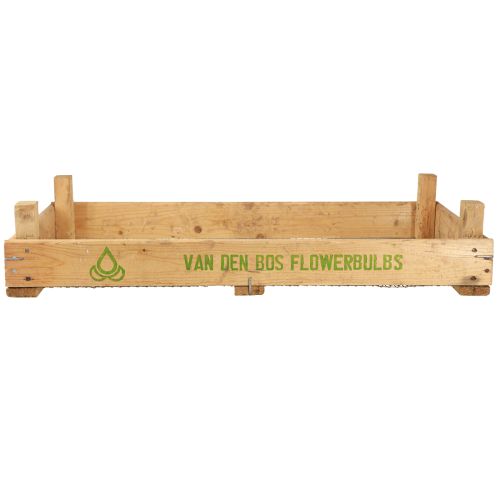 Artículo Caja de madera vintage con malla de alambre, estilo rústico, 75×50×14cm
