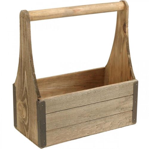 Floristik24 Caja de madera vintage para plantar caja de herramientas caja de plantas 28×14×31cm