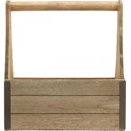 Floristik24 Caja de madera vintage para plantar caja de herramientas caja de plantas 28×14×31cm