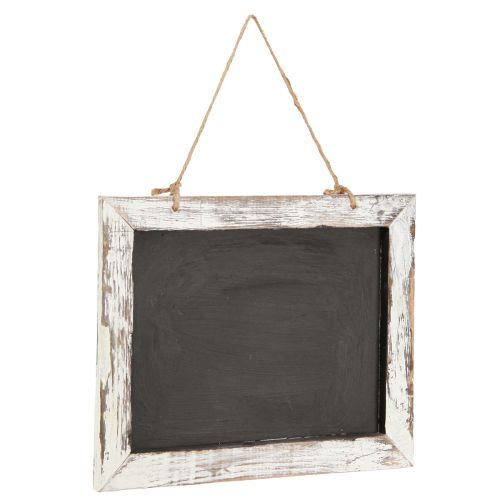 Artículo Pizarra colgante vintage negro blanco 30×25cm 2ud