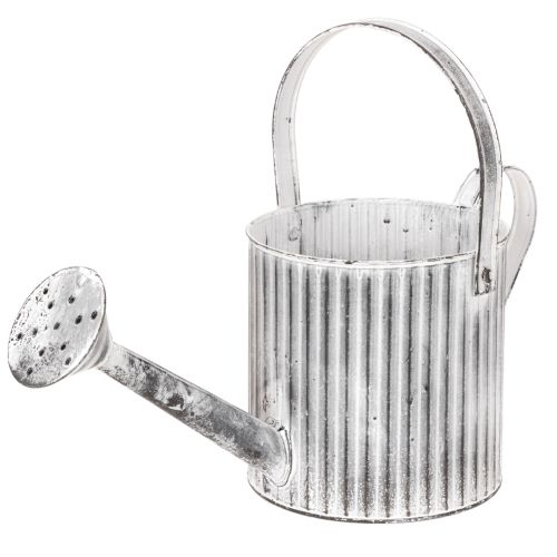 Maceta vintage de 17 cm de diámetro, regadera decorativa, maceta de metal estilo shabby chic. comprar | Floristik24.es