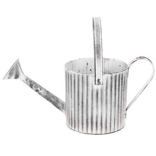 Maceta vintage de 17 cm de diámetro, regadera decorativa, maceta de metal estilo shabby chic. | Floristik24.es