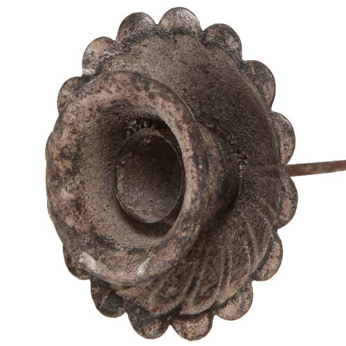 Floristik24 Portavelas puntiagudo vintage para inserción Ø8,5cm H11,5cm 4ud