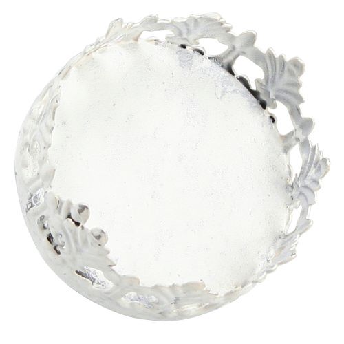 Floristik24 Portavelas vintage para enchufar en blanco Ø5,5cm H8cm 4ud