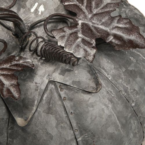 Floristik24 Decoración otoñal de calabaza decorativa de zinc vintage hecha de metal Ø21cm H20cm