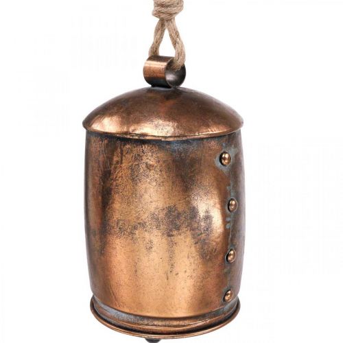 Deco percha deco campana metal cobre vintage Ø13.5cm 49cm