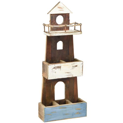 Floristik24 Estantería vintage faro decorativo marítimo de madera 30×11,5×75cm