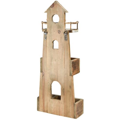 Floristik24 Estantería vintage faro decorativo marítimo de madera 30×11,5×75cm