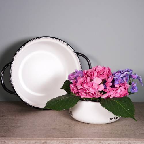 Floristik24 Cuencos vintage de metal Ø19,5cm - Ø25cm 2ud