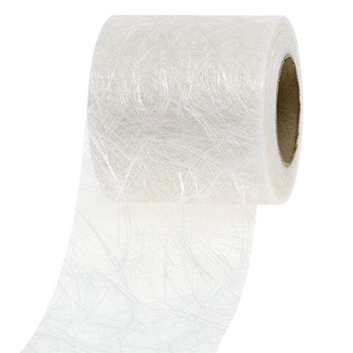 Floristik24 Polar 8cm 25m blanco