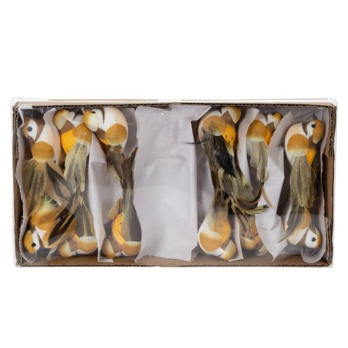 Artículo Adornos de pájaros para mesas festivas. Estacas versátiles para pájaros, 10 cm, 12 unidades.