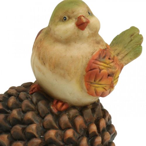 Artículo Decoración otoñal decoración de pájaros cono figura de pájaro otoño H19cm