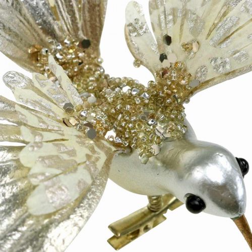 Floristik24 Colibrí, adornos para árboles de Navidad, pájaro decorativo, adornos navideños L20cm W20cm