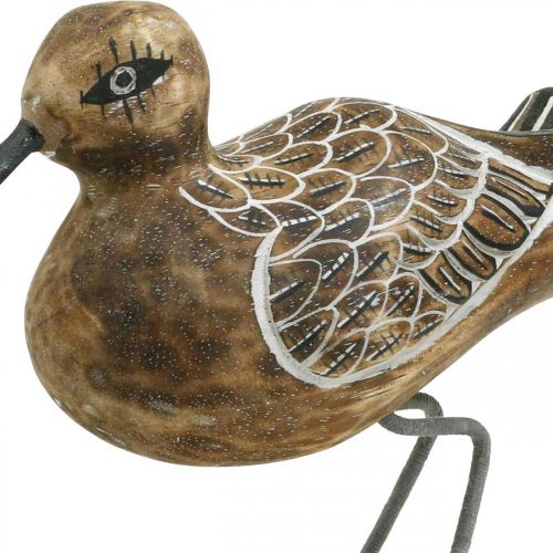 Floristik24 Escultura de pájaro de madera Decoración de baño Pájaro acuático H22cm