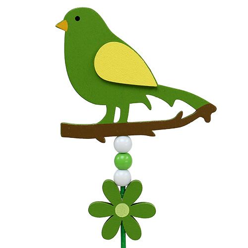 Floristik24 Especie de pájaro en el palo 12cm L30cm 15pcs