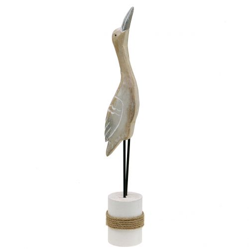 Floristik24 Escultura de pájaro de madera Al. 40 cm
