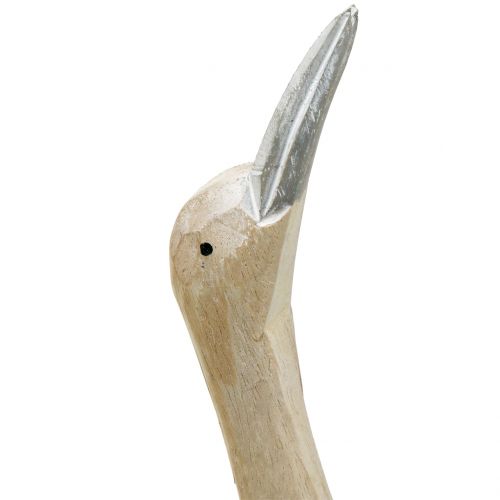 Floristik24 Escultura de pájaro de madera Al. 40 cm