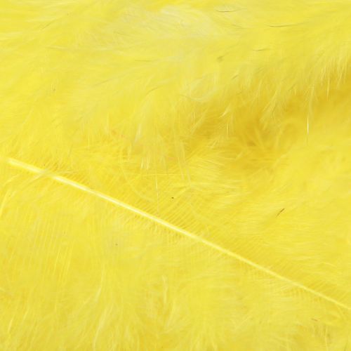 Artículo Plumas de pájaro amarillas para manualidades plumas decorativas 5cm - 10cm 20g
