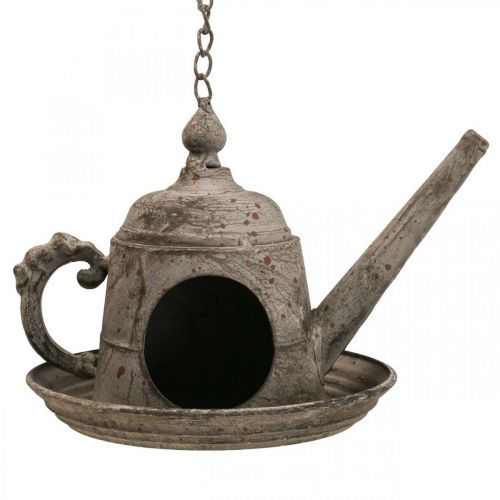 Casa de pájaros decorativa Jarra decorativa vintage de metal para colgar H51cm