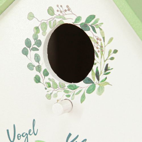 Artículo Casita para pájaros para habitaciones elegantes con diseño floral y aire nostálgico 21 cm