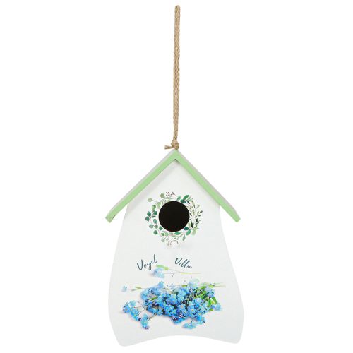 Artículo Casita para pájaros para habitaciones elegantes con diseño floral y aire nostálgico 21 cm