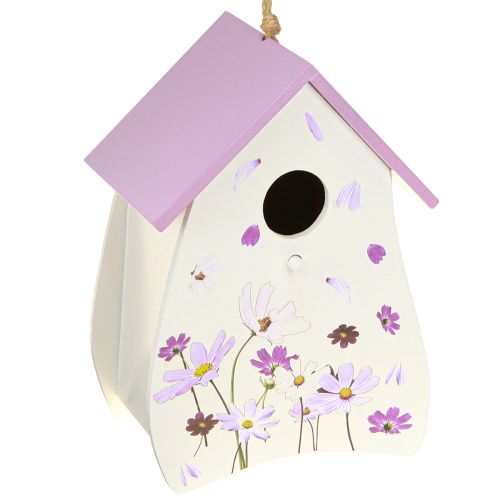 Floristik24 Casita para pájaros con estampado floral primaveral, decoración para balcón o apartamento, 21 cm