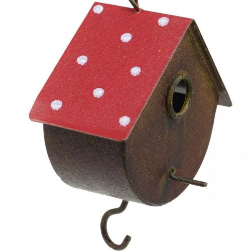 Artículo Caja nido decorativa, casita para pájaros para colgar, L34–37cm 3ud