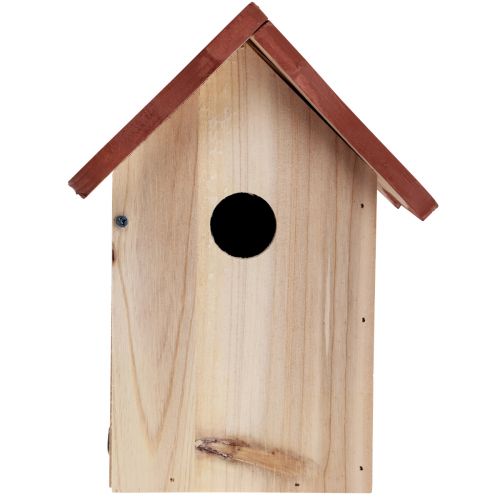 Floristik24 Caja nido para pajarera de madera natural marrón/beige 23cm 1 pieza
