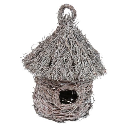 Floristik24 Casa para pájaros decorativa casa en el árbol decorativa de metal y madera Ø17cm H26cm