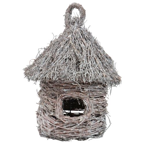 Floristik24 Casa para pájaros decorativa casa en el árbol decorativa de metal y madera Ø17cm H26cm